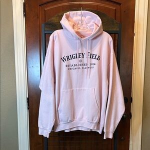 Hanes Wrigley Field Soft Pink ComfortBlend Hoodie Size L sku#122